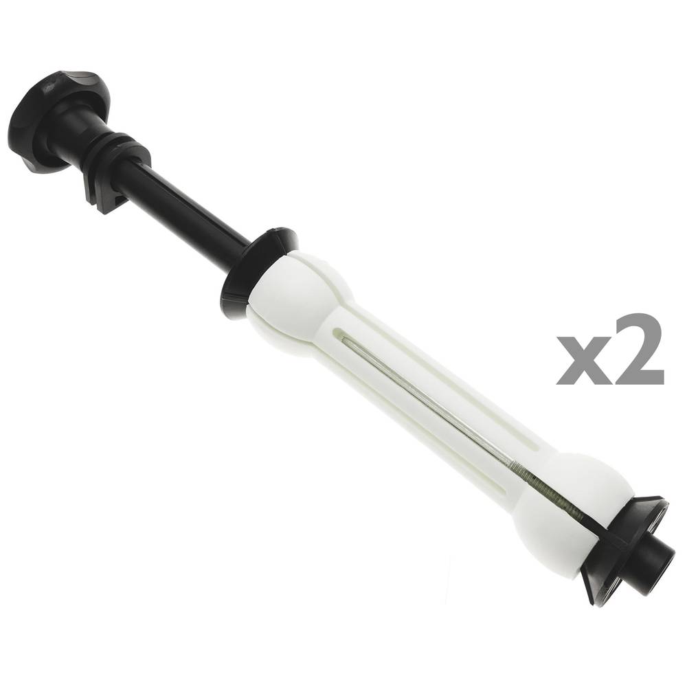 Kit de 2 enrolladores motorizados de fondos de estudio fotográfico con fijación a pared