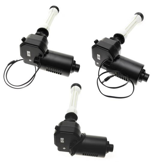 Zestaw 3 zmotoryzowanych bębnów podłogowych z mocowaniem do ściany