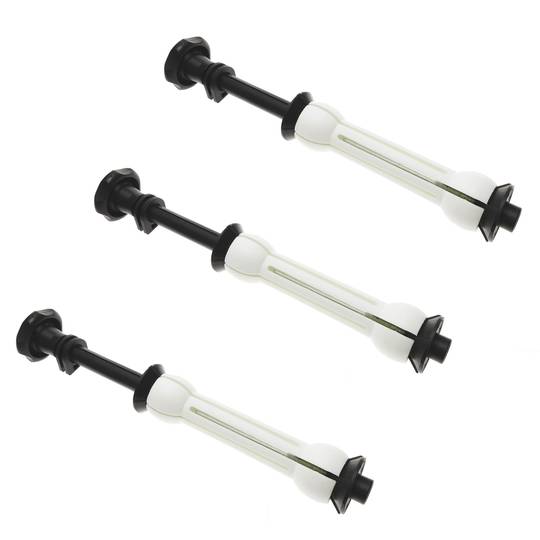 Zestaw 3 zmotoryzowanych bębnów podłogowych z mocowaniem do ściany