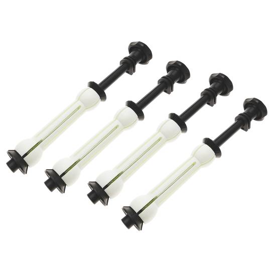 Kit de 4 enrolladores motorizados de fondos de estudio fotográfico con fijación a pared