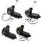 Kit de 4 enrolladores motorizados de fondos de estudio fotográfico con fijación a pared