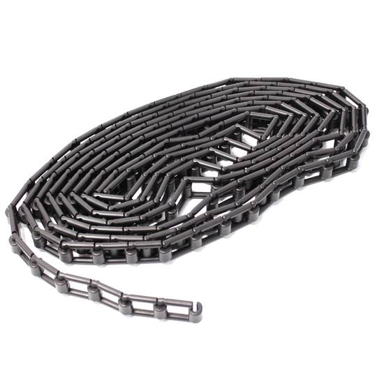 Czarny plastikowy łańcuszek do nawijacza tapet do studia fotograficznego