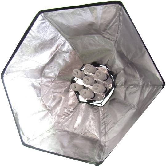 Sześciokątna żarówka ciągła 455W z softboxem