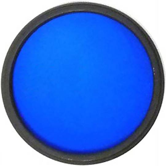 Blue photo lens filter 62 mm