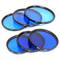 Blue photo lens filter 62 mm