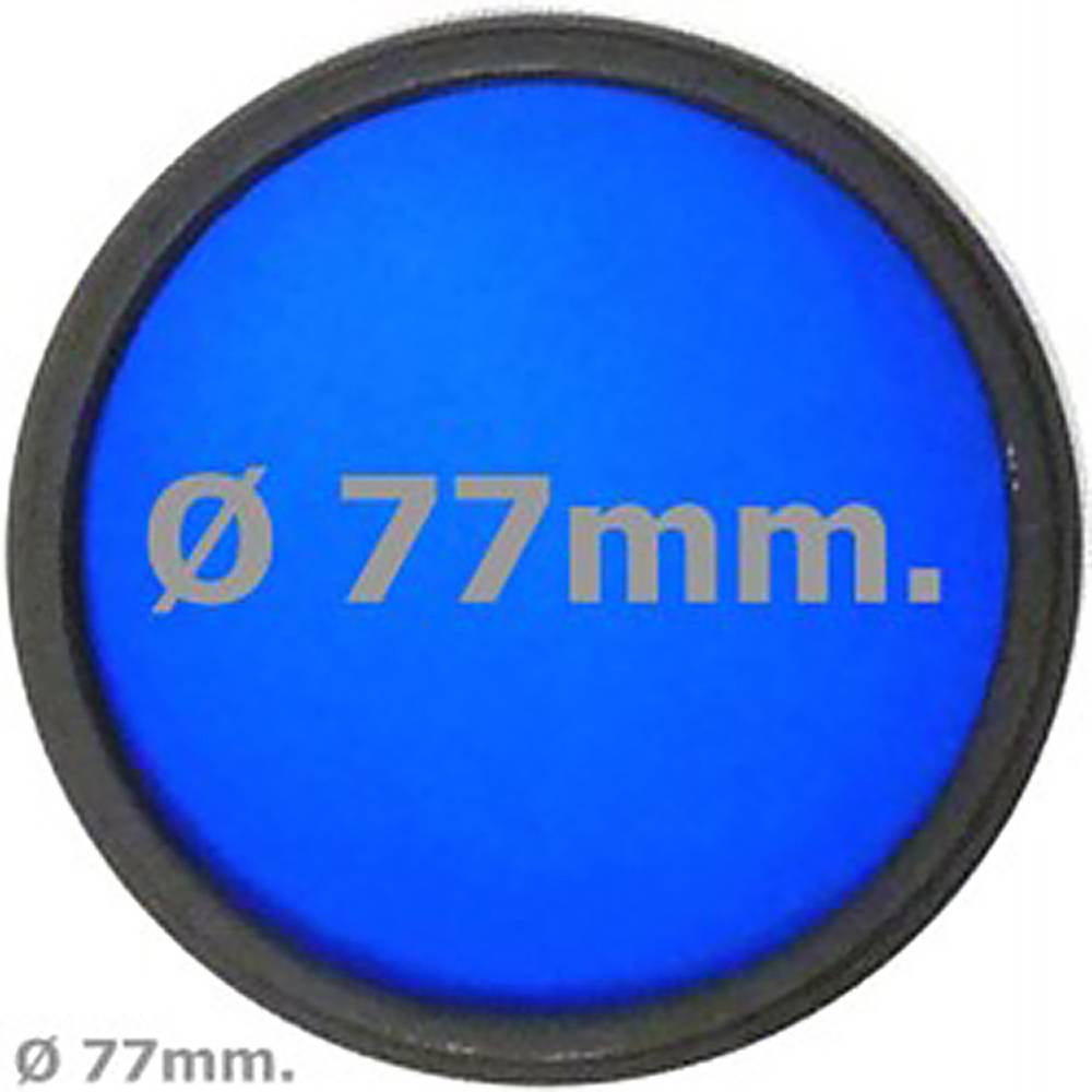 Filtre fotografia blau per objectiu de 77 mm