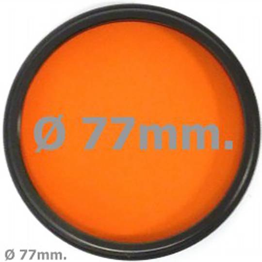 Filtro fotografia naranja para objetivo de 77 mm