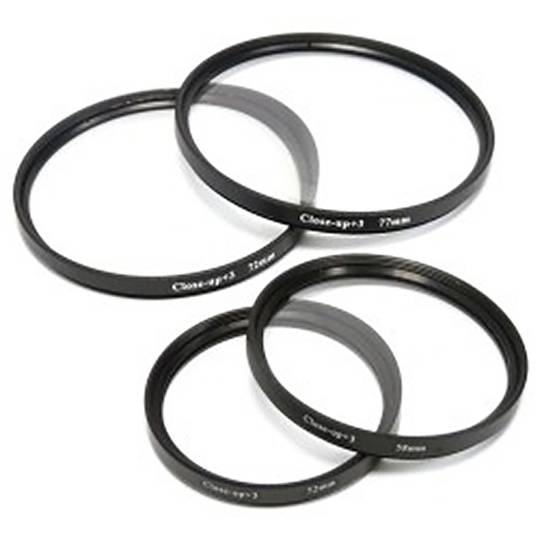 Filter +3 for macro photography 52mm lens