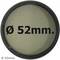 Filtro fotografia CPL polarización circular para objetivo de 52 mm