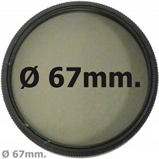 Filtre fotografia CPL polarització circular per objectiu de 67 mm