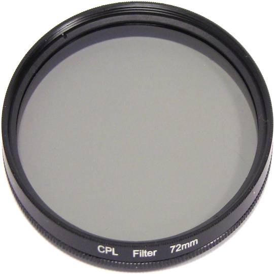 Foto CPL filtro polarizzatore circolare per l'obiettivo 72 millimetri