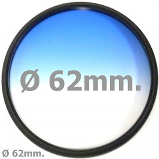Ripresa graduale lente blu filtro di 62 mm