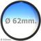 Ripresa graduale lente blu filtro di 62 mm