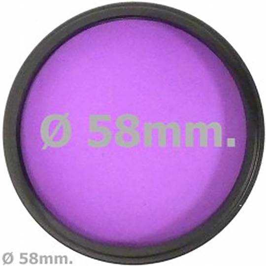 Filtro FLD fluorescente lente fotografia luz de 58 mm para