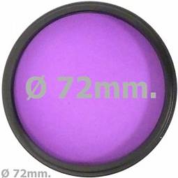 Filtro de fotografia com luz fluorescente FLD para lente de 72 mm