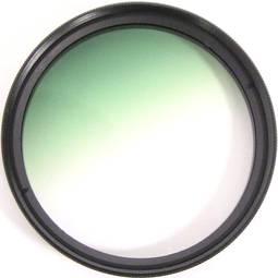 Filtro fotográfico de cor gradual verde para lente de 52 mm