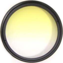 Filtro de fotografía color gradual amarillo para objetivo de 52 mm