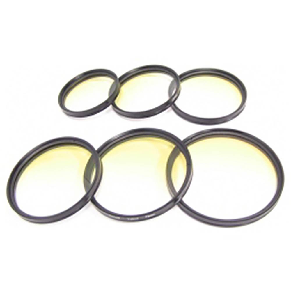 Geleidelijk geel kleurenfotofilter voor 52 mm lens