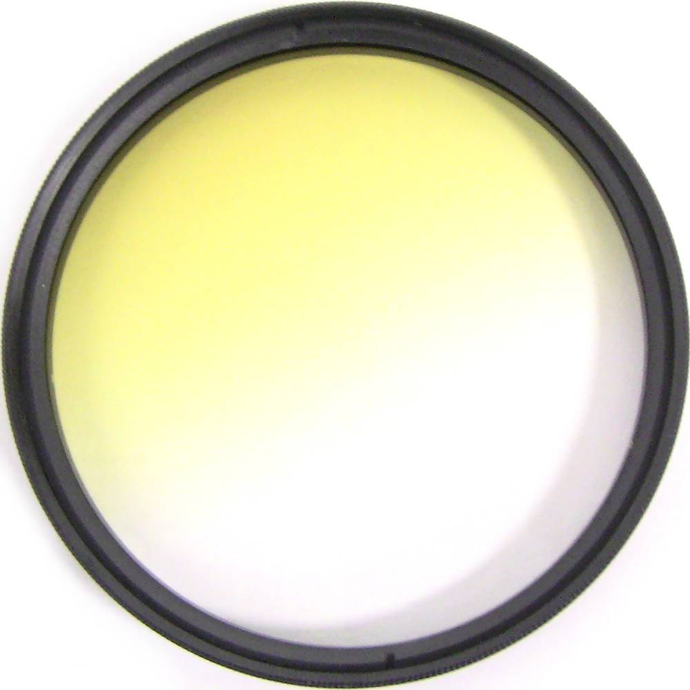 Gradual color photograph yellow filter lens of 67 mm