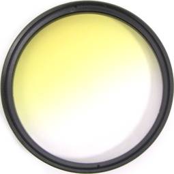Fotografia colorida lente amarela gradual filtro de 67 milímetros