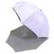 Translucent white diffuser umbrellas with black base 80 cm