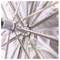 Silber Reflexschirm mit durchscheinenden weißen Basis von 104 cm