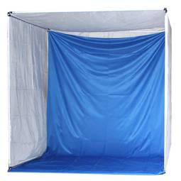 Draagbare fotostudio met 200x200x200cm blauwe chroma