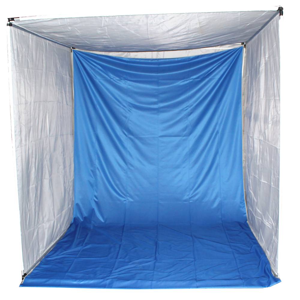 Przenośne studio fotograficzne z kolorem niebieskim o wymiarach 200 x 200 x 200 cm