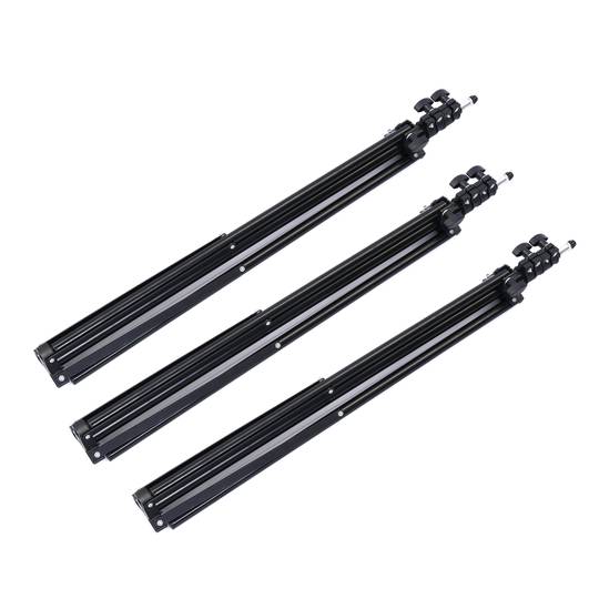 Kit de iluminación de estudio fotográfico con 3 focos de luz continua de 800W