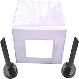 Fotostudio van 44 cm met 2 18 W focus