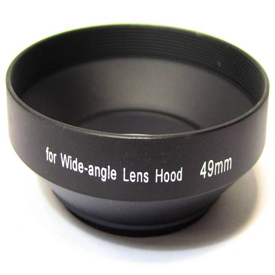 Szerokokątna osłona przeciwsłoneczna do obiektywu 49 mm