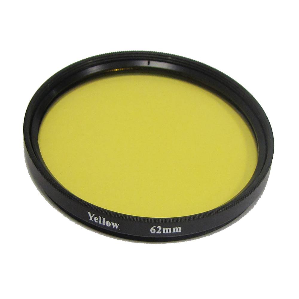 Filter photography yellow 62mm lens
