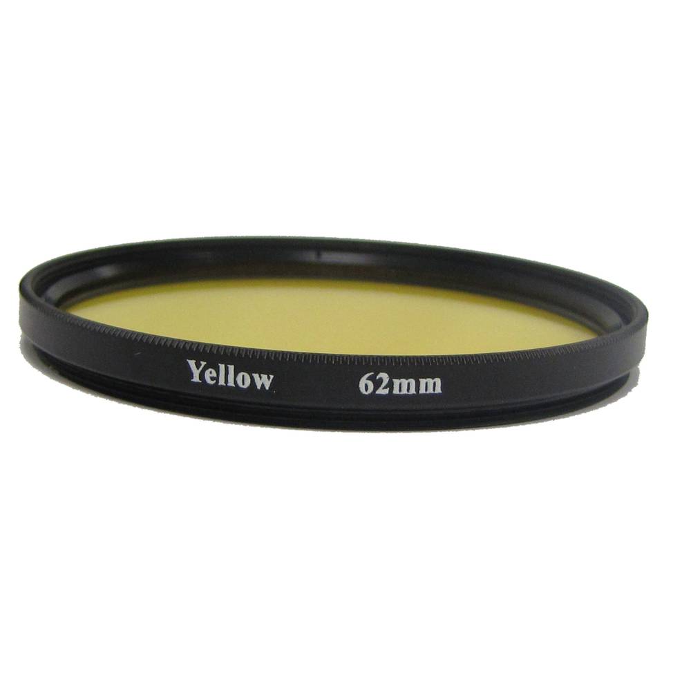 Filter photography yellow 62mm lens