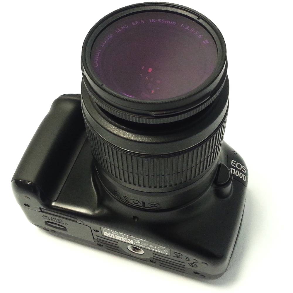 Filtro fotografia violeta para objetivo de 58 mm