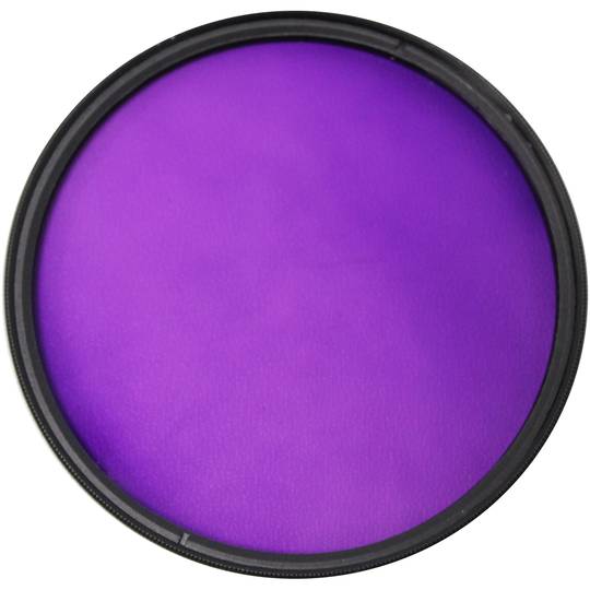 Filtro fotografico viola per obiettivo da 67 mm