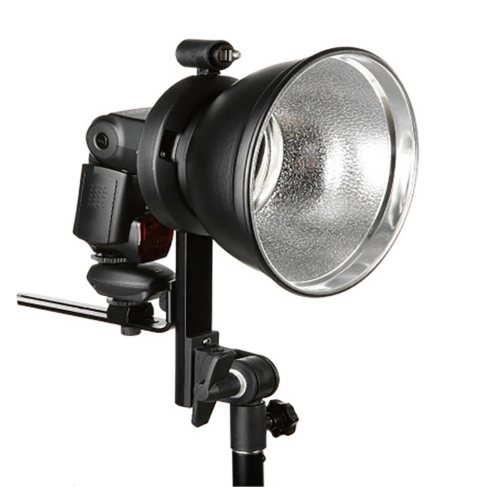 Fijación 1 flash a softbox o paraguas