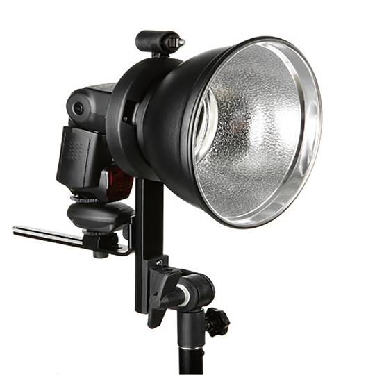 Fijación 1 flash a softbox o paraguas