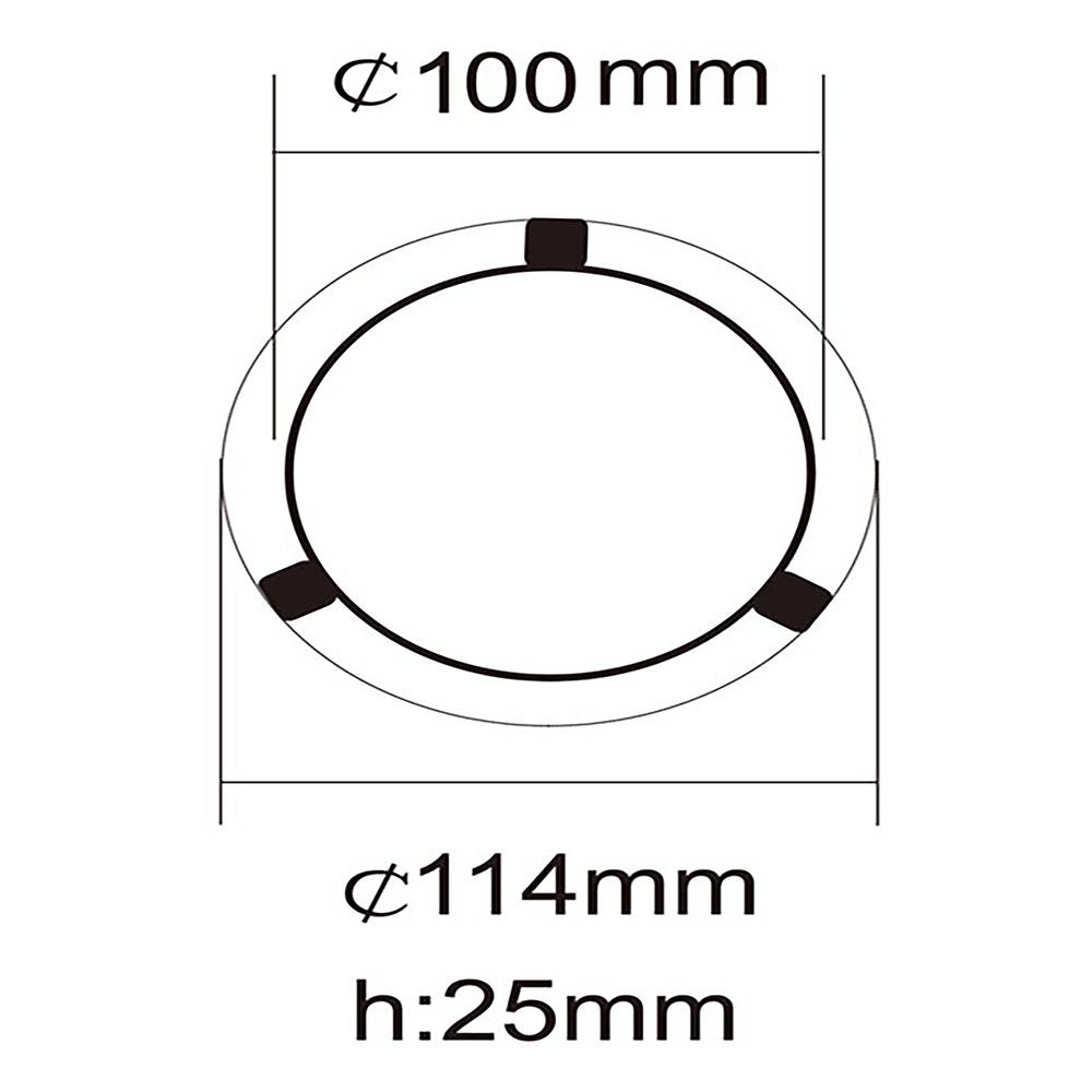 Cappa riflettente di 65 ° e 265 mm di diametro