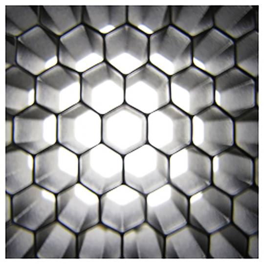 Honeycomb filter of diameter 250 mm and 5 mm cell