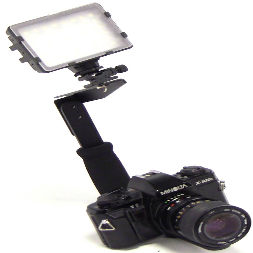 Suporte para flash para em forma de L