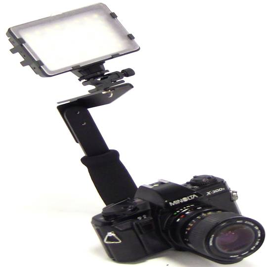Suporte para flash para em forma de L