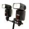 Fijación para 2 flash speedlite con brazo orientable de 450mm