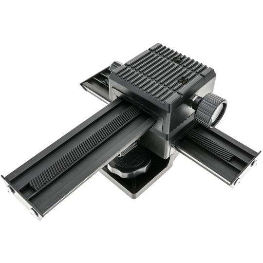 Riel deslizante de enfoque macro para cámara fotográfica digital DSLR 1/4