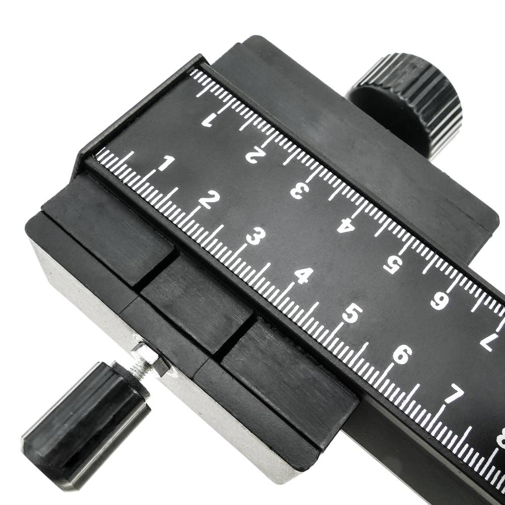 Riel deslizante de enfoque macro para cámara fotográfica digital DSLR 1/4