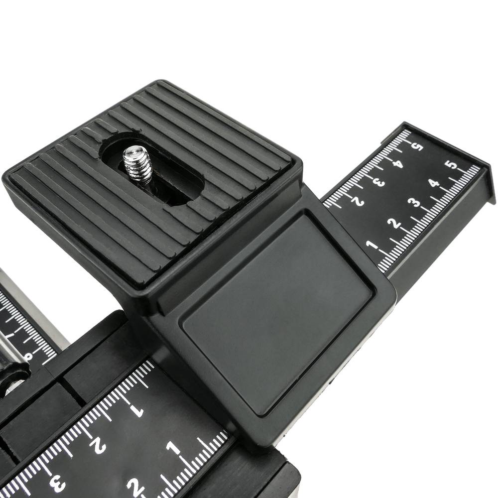 Riel deslizante de enfoque macro para cámara fotográfica digital DSLR 1/4