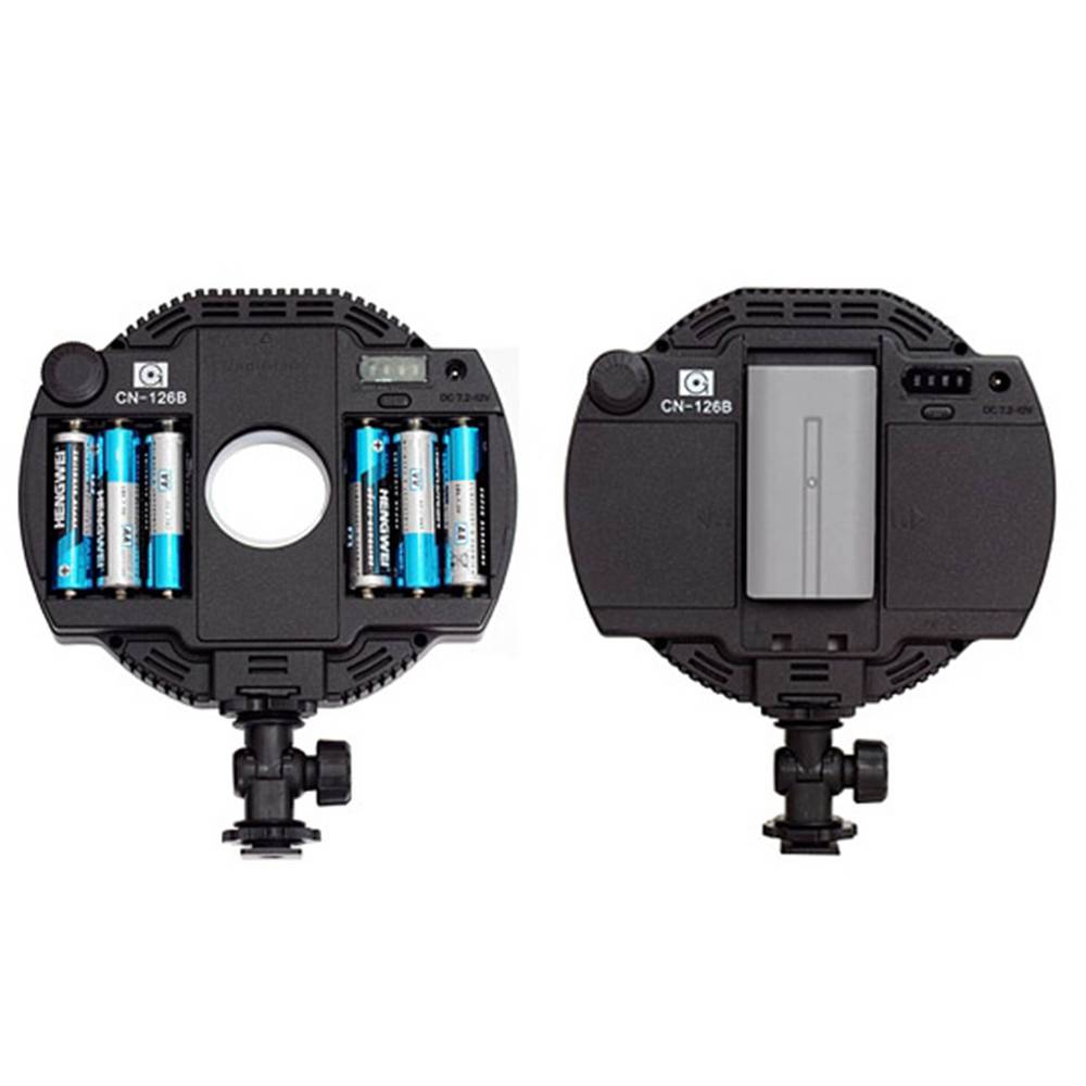 Nanguang LED Lampe CN-126 On Camera