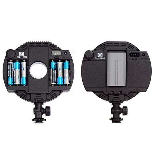 Nanguang LED Lampe CN-126 On Camera
