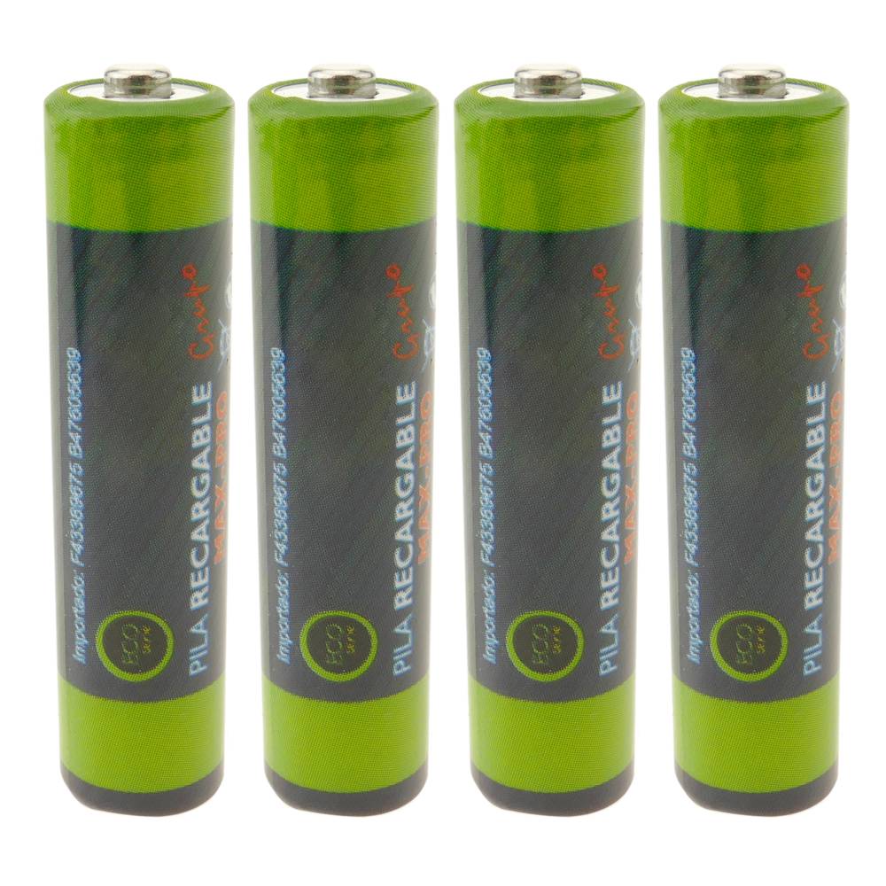 NiMH ricaricabile 1.2V 1100mAh AAA R03 (4 unità)