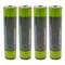 NiMH ricaricabile 1.2V 1100mAh AAA R03 (4 unità)