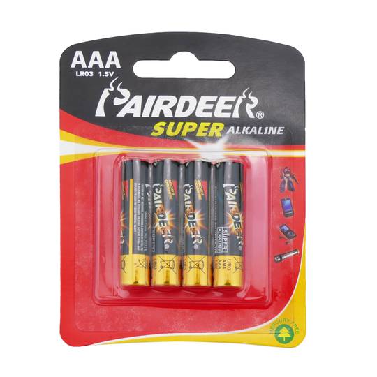 Pila alcalina AAA Duracell, batería AA larga duración 1.5V, 4